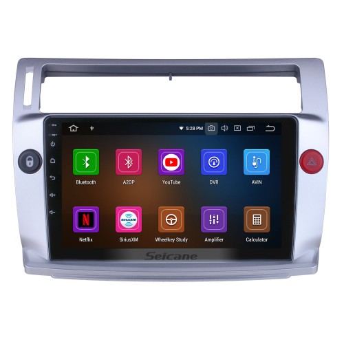 HD Touchscreen para 2009 Citroen Old C-Quatre Radio Android 11.0 9 polegadas Sistema de Navegação GPS Bluetooth Carplay support DAB + DVR