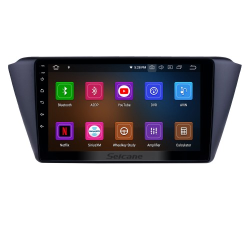 Rádio de 9 polegadas android 12.0 para 2015-2018 skoda novo fabia bluetooth hd touchscreen navegação gps carplay suporte usb tpms dab + dvr