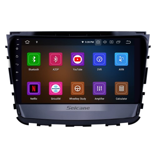 Rádio Android 12.0 de 10,1 polegadas para 2019 Ssang Yong Rexton Bluetooth HD Tela sensível ao toque Navegação GPS Carplay Suporte USB TPMS Câmera de backup DAB +