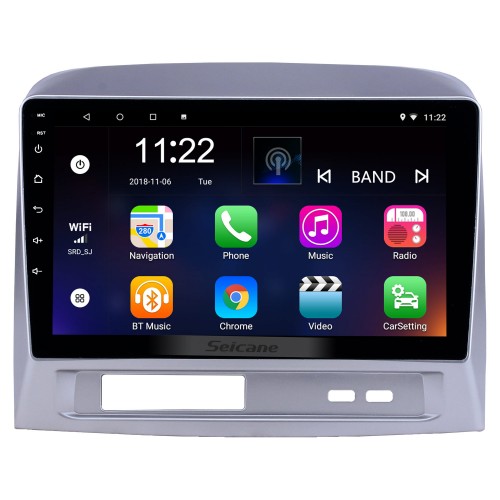 HD tela sensível ao toque 9 polegadas android 14.0 gps navegação rádio para 2004 toyota vios com bluetooth aux suporte de música dvr carplay volante controle