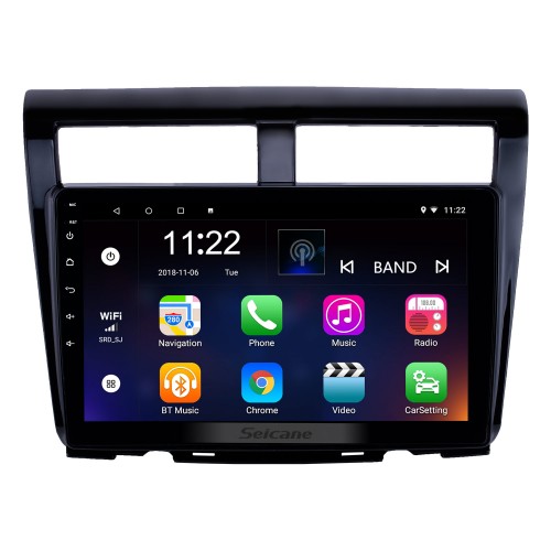 2014 2015 2016- HONDA CITY Radio replacement with Android 4.4.4 HD Touch Screen DVD Player Blutooth Car System 3G WiFi Mirror Link OBD2 Steering Wheel Control Rearview Camera 1080P Video