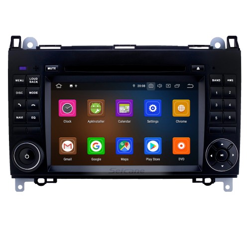 HD Touchscreen 7 polegadas Android 12.0 Rádio Navegação GPS para 2006-2012 Mercedes Benz Viano Vito Bluetooth Carplay Suporte USB AUX DVR Câmera de backup