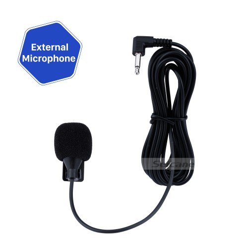 Microfone universal para carro Microfone externo portátil alto-falante profissional para rádio automotivo DVD player para carro 3,5 mm 50 Hz-20 kHz
