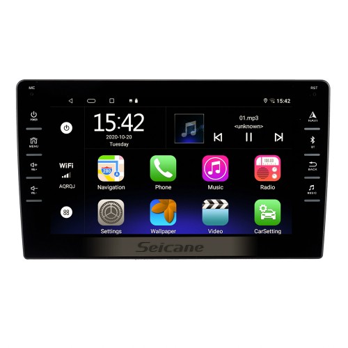 Rádio de carro universal com tela de toque total de 8 polegadas Android 13.0 Sistema de navegação GPS com rádio câmera retrovisor 3G WiFi Bluetooth Mirror Link Controle do volante