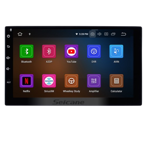 Tela de toque HD de 7 polegadas 2 Din Universal Radio Android 12.0 Sistema de navegação GPS com telefone Bluetooth WIFI Player multimídia 1080P Vídeo USB Controle de volante