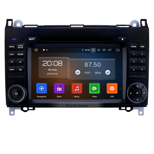 Rádio de navegação GPS Android 11.0 de 9 polegadas para 2000-2015 VW Volkswagen Crafter Mercedes Benz Viano / Vito / Classe B55 / Sprinter / Classe A160 com Bluetooth WiFi Suporte a tela sensível ao toque Carplay DVR