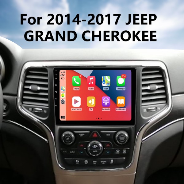 OEM Android 13.0 para 2014-2017 JEEP GRAND CHEROKEE Rádio com Bluetooth 9 polegadas HD Touchscreen Sistema de navegação GPS Suporte para Carplay DSP
