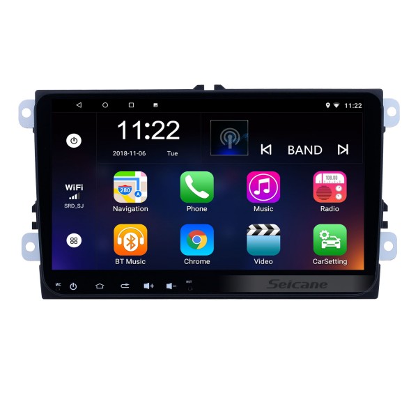 OEM 9 polegadas android 13.0 vw volkswagen rádio universal bluetooth hd touchscreen suporte de navegação gps carplay obd2 tpms