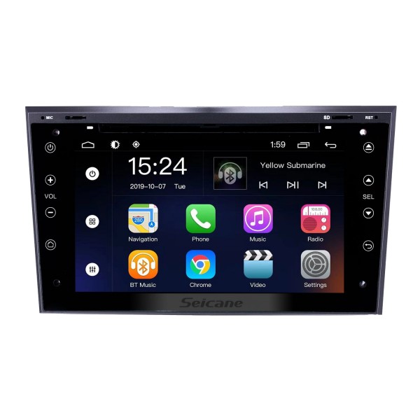 Android 9,0 7 polegadas para 2005 2006 2007-2011 Opel Astra Antara Vectra Corsa Zafira Rádio HD Touchscreen Sistema de navegação GPS com suporte para Bluetooth Carplay DVR