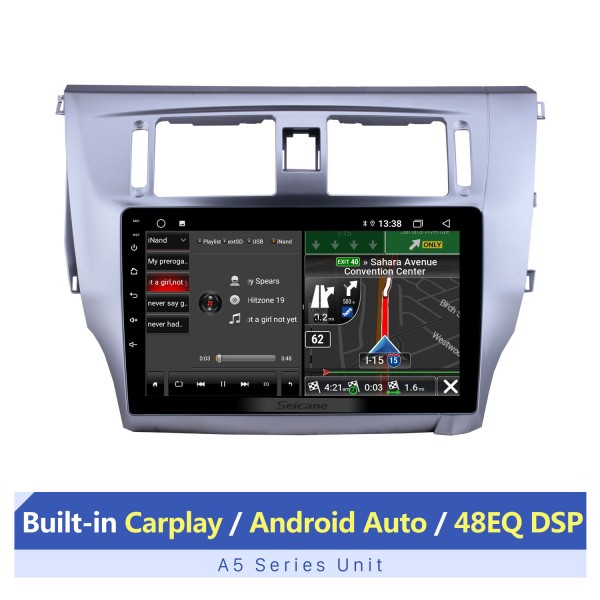 Rádio de navegação GPS Android 13.0 de 9 polegadas para 2013 2014 2015 Great Wall C30 com suporte para Bluetooth Câmera retrovisora Carplay