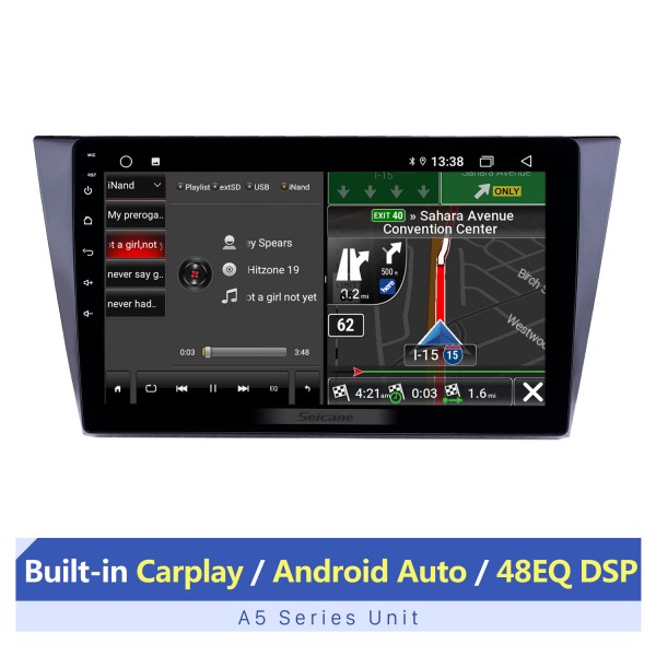 10,1 polegadas Android 13.0 para 2016-2018 VW Volkswagen Bora sistema de navegação GPS estéreo com Bluetooth OBD2 DVR HD tela sensível ao toque câmera retrovisor