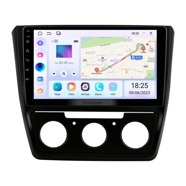 Para 2014-2018 Skoda Yeti Radio Android 13.0 HD Touchscreen Sistema de navegação GPS de 10,1 polegadas com suporte para Bluetooth Carplay DVR