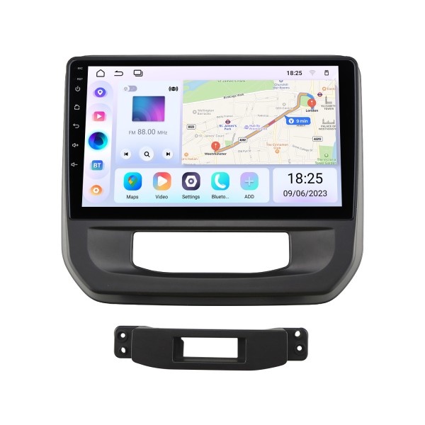 OEM Android 13.0 para 2021 SUZUKI CELERIO Rádio Sistema de navegação GPS com tela sensível ao toque HD de 9 polegadas com suporte para Bluetooth Carplay OBD2 Câmera de backup 