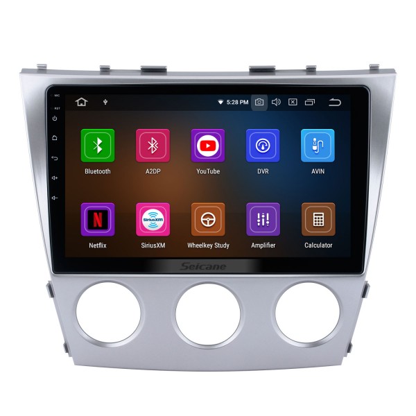 Android 13.0 HD Touchscreen de 10,1 polegadas para Toyota Classic Camry Radio GPS Navigation System com suporte a Bluetooth Carplay Traseira manual ar condicionado