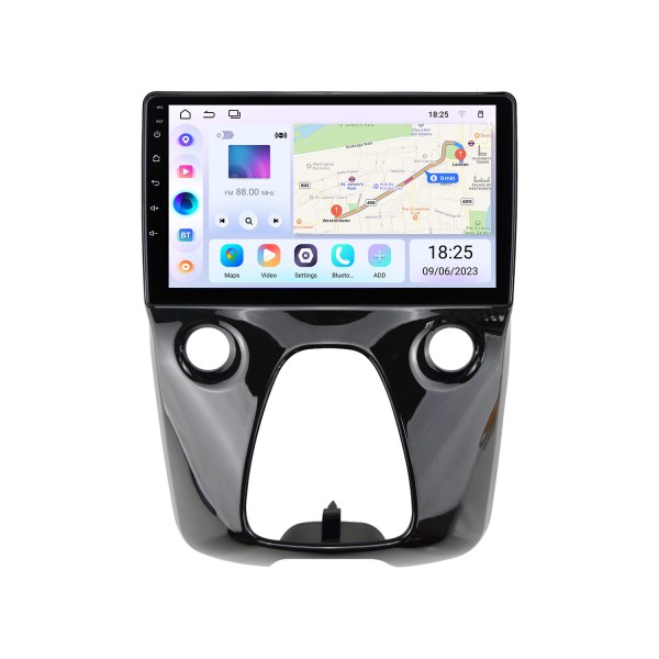Tela sensível ao toque HD de 9 polegadas para 2014 2015 2016 2017 + TOYOTA AYGO GPS Navi Bluetooth Rádio para carro Suporte para reparo de rádio de carro HD TV digital