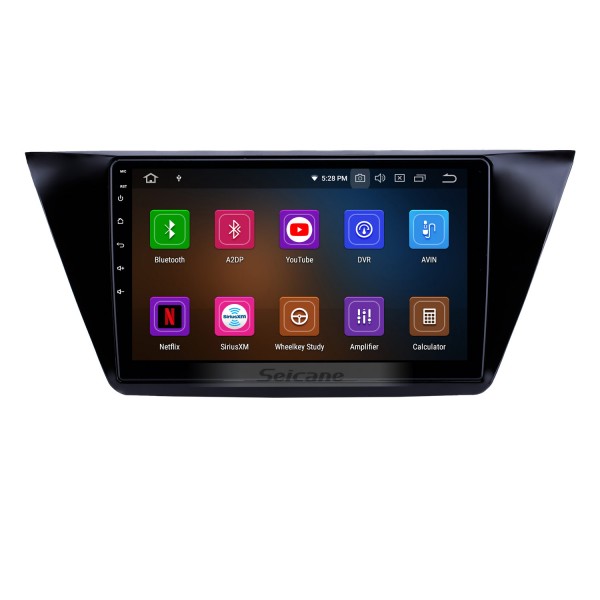 Rádio Android 13.0 de 10,1 polegadas para 2016-2018 VW Volkswagen Touran Bluetooth HD Touchscreen Navegação GPS Carplay Suporte USB OBD2 Câmera de backup