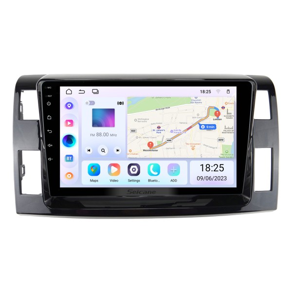 Tela sensível ao toque HD de 10,1 polegadas para 2006 Toyota Previa Estima Tarago LHD Android 13.0 CD Radio suporte autoradio navigatio