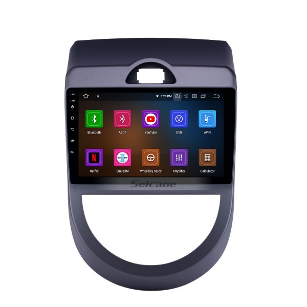 2010-2013 Kia Soul Android 13.0 9 polegadas Navegação GPS Rádio Bluetooth HD Tela sensível ao toque WIFI USB Carplay suporte Câmera de backup