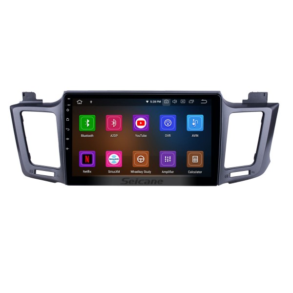 Rádio android 13.0 de 10,1 polegadas para 2013-2016 toyota rav4 lhd com navegação gps hd touchscreen bluetooth carplay suporte câmera retrovisor dab +