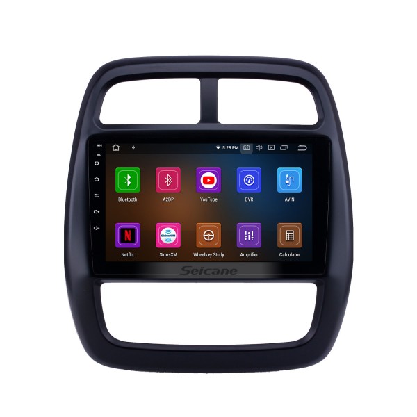 Rádio oem 8 polegadas android 13.0 para 2012-2017 renault kwid bluetooth hd touchscreen navegação gps carplay suporte câmera retrovisor