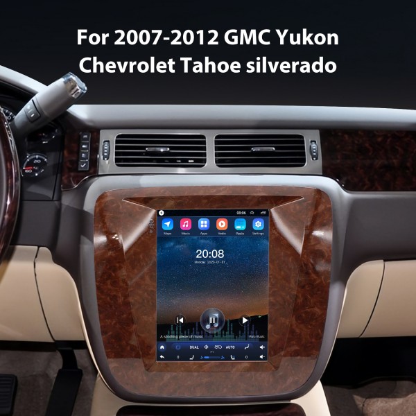 Rádio de navegação GPS Android 10.0 de 9,7 polegadas para GMC Yukon Chevrolet Tahoe silverado 2007-2012 com tela sensível ao toque HD Bluetooth AUX suporte Carplay OBD2