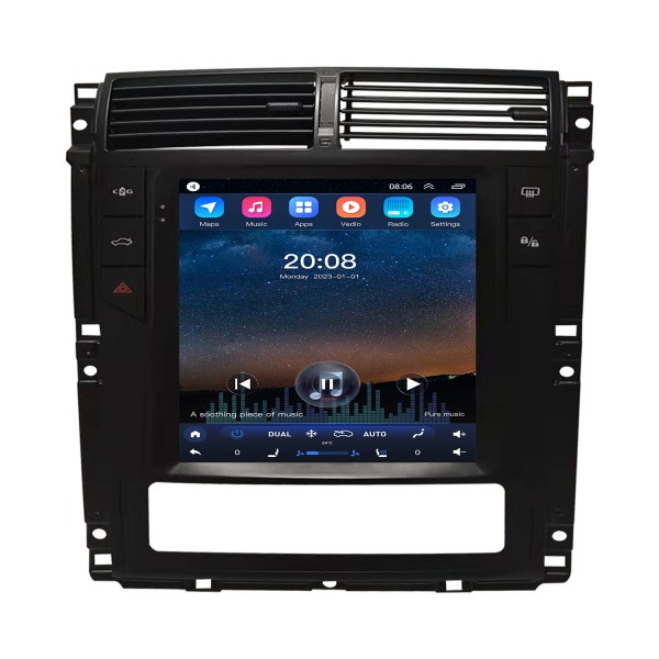 Rádio OEM Android 10.0 de 9,7 polegadas para 2012-2022 Peugeot 405 Bluetooth WIFI HD Tela sensível ao toque Suporte de navegação GPS Carplay Câmera traseira DAB + OBD2