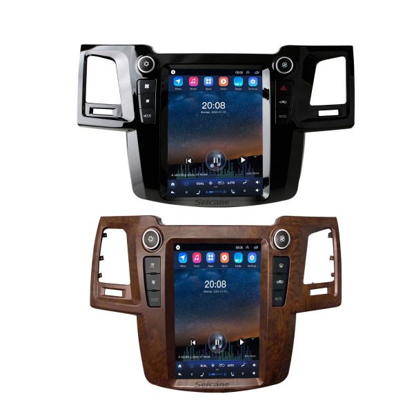 9,7 polegadas Android 10.0 Para 2004-2015 TOYOTA Fortuner Radio GPS Navigation System com Bluetooth HD Touchscreen Carplay suporte DSP SWC DVR DAB + Câmera de backup