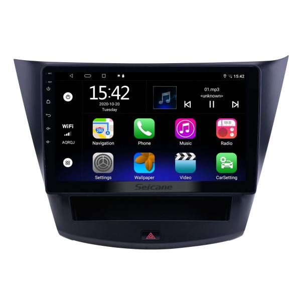 Android 13.0 HD Touchscreen 10,1 polegadas para Wuling Hongguang S Radio GPS Navigation System com suporte a Bluetooth Carplay Câmera traseira