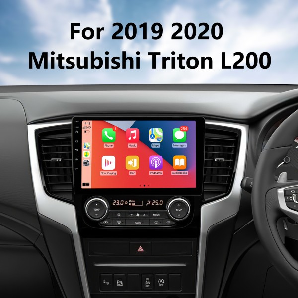 Android 13.0 9 polegadas para 2019 2020 Mitsubishi Triton L200 Rádio HD Touchscreen Navegação GPS com suporte para Bluetooth Carplay DVR