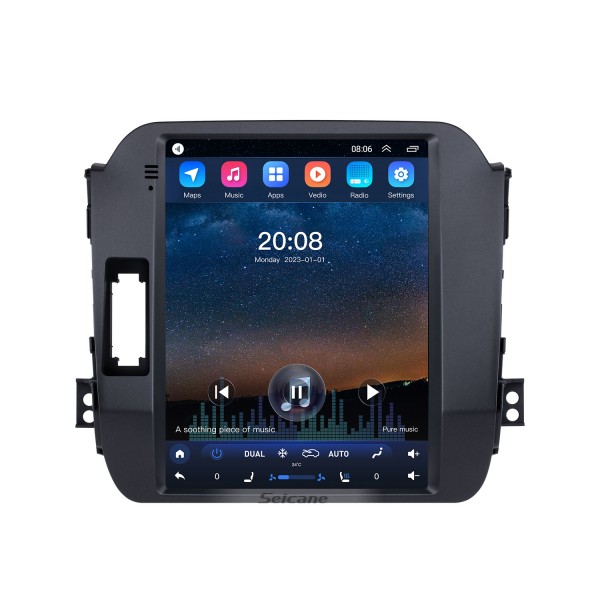 9.7 polegadas hd touchscreen android 10.0 carro estéreo para 2011-2017 kia sportage r lhd sistema de navegação bluetooth wi-fi espelho link usb suporte leitor de dvd carplay 4g