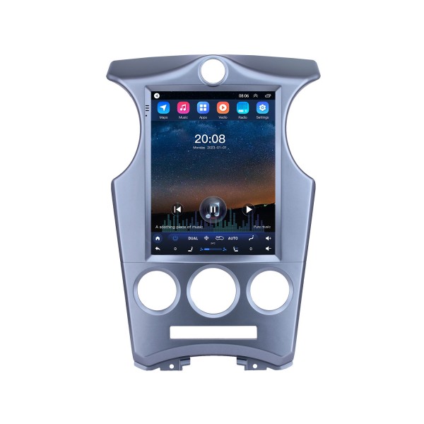 Tela sensível ao toque hd para 2007-2012 kia carens manual a/c rádio android 10.0 sistema de navegação gps de 9,7 polegadas com suporte usb bluetooth tv digital carplay