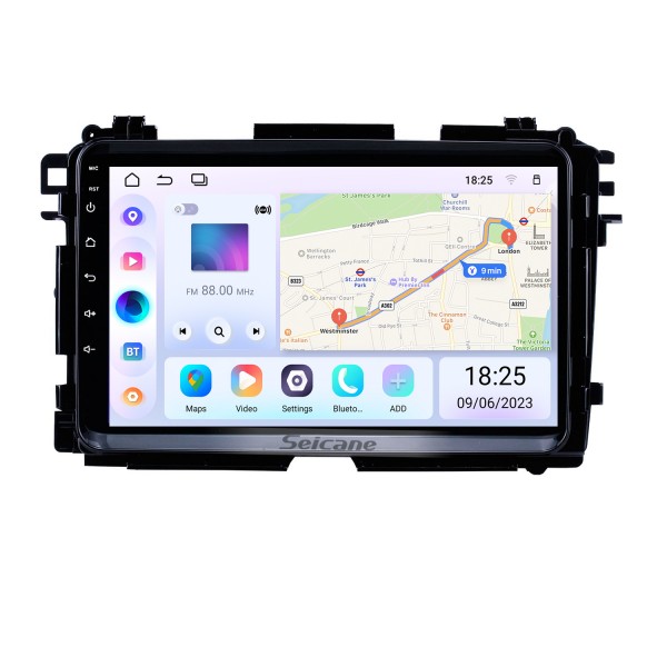 2015 2016 2017 HONDA Vezel XRV 9 polegada Android 13.0 Rádio sistema de Navegação GPS com USB WIFI Bluetooth suporte LinkMirror OBD2 Controle de Volante