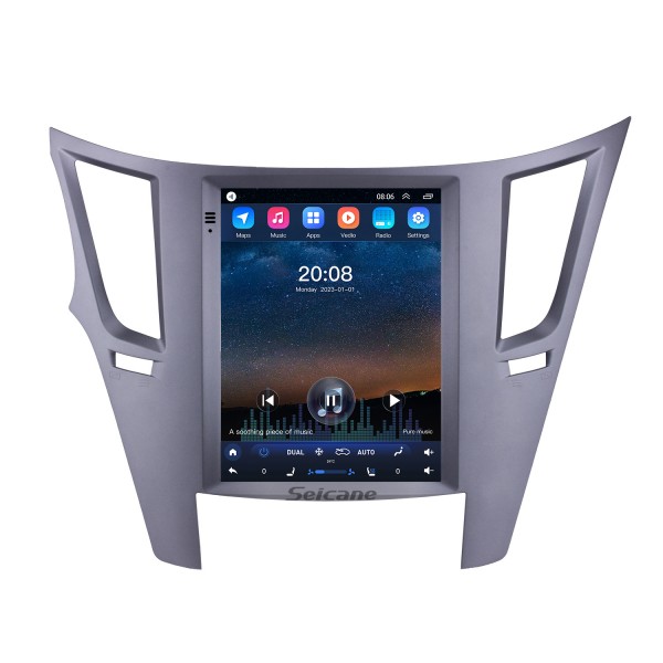 Tesla carplay Android Aftermarket Radio para Subaru Outback 2010 2011 2013 2014 com Carplay/Android Auto DSP Bluetooth Navegação GPS 