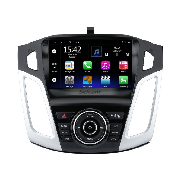 Android de 9 polegadas 13.0 para Ford Focus 2012-2018 Sistema de navegação GPS por rádio com tela sensível ao toque HD com suporte para Bluetooth Carplay OBD2