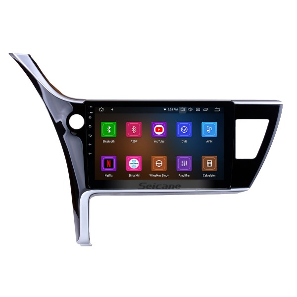 Tudo em um Android 13.0 10,1 polegadas HD Touchscreen Rádio para Toyota Corolla Altis 11 Auris E170 E180 2017 2018 2019 Carro GPS Navi Unidade principal Controle do volante Blaetooth Phong Música USB Wifi Carplay support