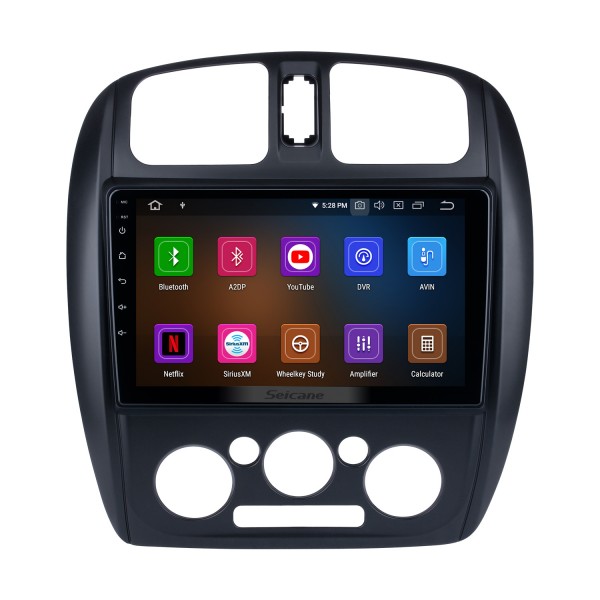 Android 13.0 HD Touchscreen de 9 polegadas para 2002-2008 Mazda 323 / FAW Harma Preema / Ford Laser Rádio para carro para dirigir canhoto Sistema de navegação GPS com suporte para Bluetooth Carplay Ar condicionado manual traseiro