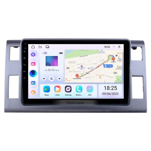 OEM 10,1 polegadas Android 13.0 para 2006 Toyota Previa Estima Tarago Rádio com Bluetooth HD Touchscreen Sistema de navegação GPS com suporte para Carplay