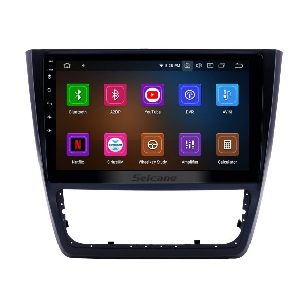 10.1 polegada android 13.0 rádio para 2014-2018 skoda yeti bluetooth touchscreen navegação gps carplay suporte usb tpms dab + dvr