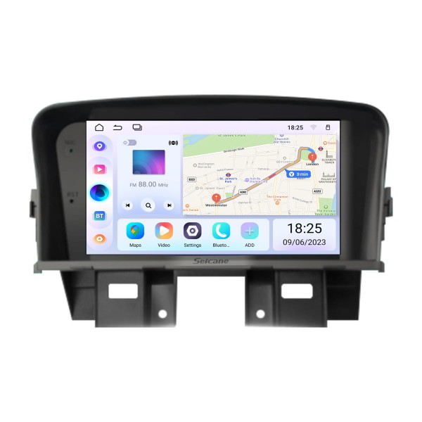 OEM Android 13.0 para 2008-2014 Chevrolet Cruze Rádio Sistema de Navegação GPS Com 7 polegadas HD Touchscreen Suporte Bluetooth Carplay Obd2 Câmera de Backup