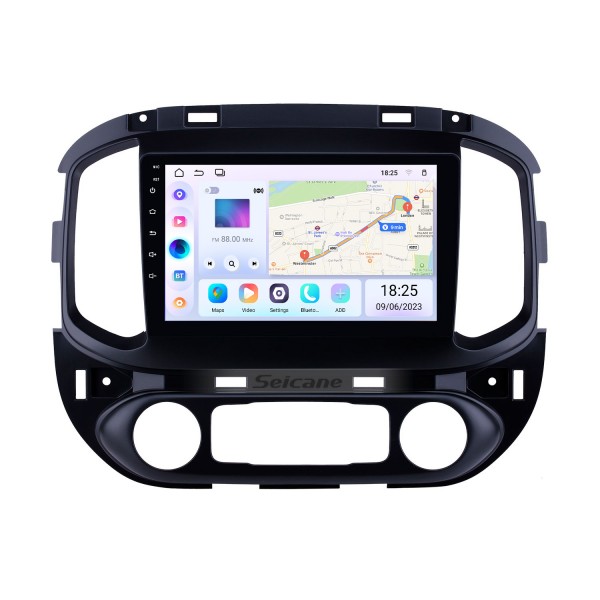 Rádio OEM de 9 polegadas Android 14.0 para 2015-2017 chevy Chevrolet Colorado Bluetooth HD Touchscreen GPS Navegação com suporte para câmera traseira Carplay