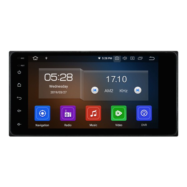 Android 13.0 para TOYOTA HIGHLANDER universal 7 polegadas HD Touchscreen Rádio GPS Sistema de navegação compatível com Bluetooth USB Carplay OBD2 DAB + DVR