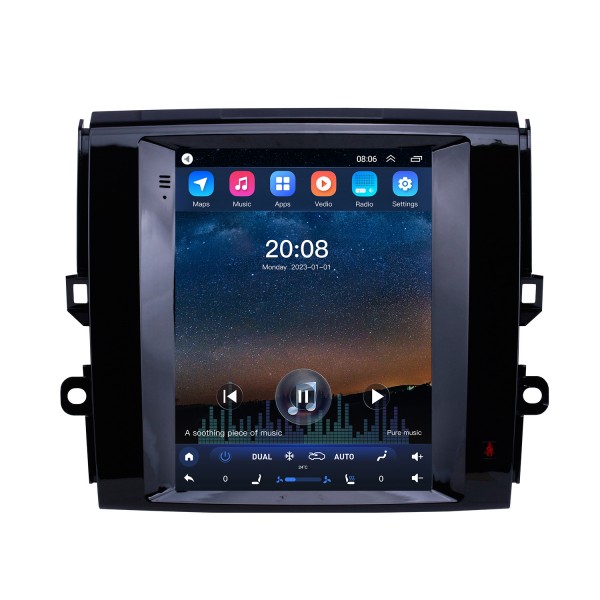 9,7 polegadas android 10.0 2013 toyota reiz gps navegação rádio com hd touchscreen bluetooth suporte de música carplay espelho link