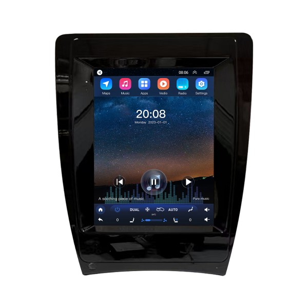 Android 10.0 9.7 polegadas para rádio AUDI A3 2008-2012 com tela sensível ao toque HD Sistema de navegação GPS com suporte para Bluetooth Carplay TPMS