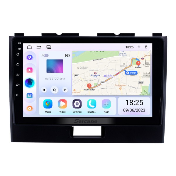 9 polegadas touchscreen android 14.0 2010-2018 suzuki wagonr gps navegação rádio com usb wifi bluetooth suporte tpms dvr swc carplay 1080 p vídeo dab +