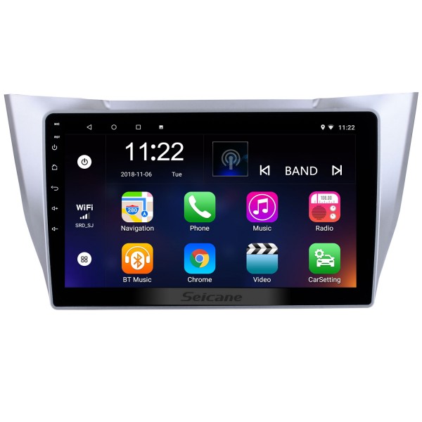 OEM Android 10.0 10.1 polegadas para 2003-2010 Lexus RX300 RX330 RX350 Bluetooth Música Rádio DVD Player HD Touchscreen Sistema de navegação GPS estéreo para carro Controle do volante 1080P
