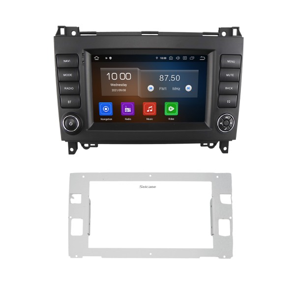 Carplay 7 polegadas Android 13.0 Rádio para 2004-2012 BENZ B200 A-KLASSE W169 B-KLASSE W245 GPS Unidade principal de navegação Suporte WiFi DAB + OBDII Controle de volante