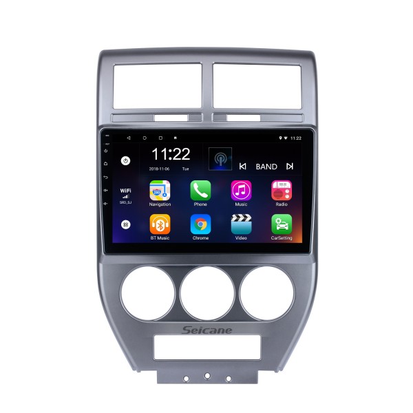 2007 2008 2009 Jeep Compass 10.1 polegadas Andriod 13.0 HD Touchsreen Sistema de Navegação GPS de rádio do carro com suporte Bluetooth Carplay