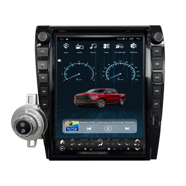 Carplay 13 polegadas Android 13.0 HD Touchscreen Android Auto GPS Navegação Rádio para 2007-2013 TOYOTA TUNDRA SEQUOIA com Bluetooth