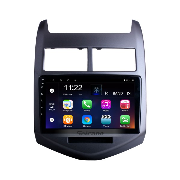 2010-2013 chevrolet aveo android 13.0 hd touchscreen 9 polegadas buetooth gps navi rádio do carro com aux wifi volante controle cpu suporte visão traseira câmera dvr obd