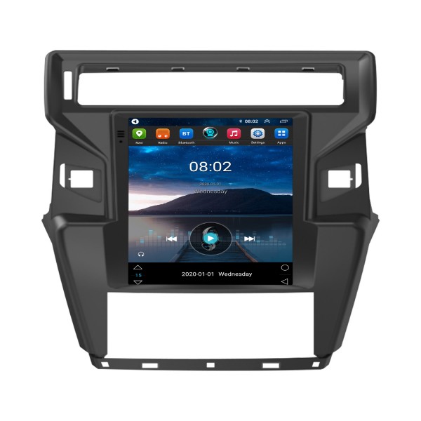 Para 2012-2016 Citroen Quatre (Alto) Rádio Android 10.0 9,7 polegadas HD Touchscreen Bluetooth com Sistema de Navegação GPS Suporte Carplay 1080P AHD Câmera DVR OBD2